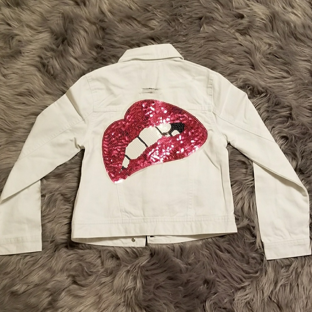 Custom Girls Distress Denim Jean Jacket